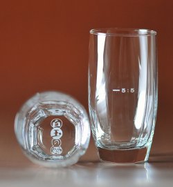 画像1: 白玉の露　お湯割りグラス（容量２４０ｃｃ）　６個(紙箱入り）