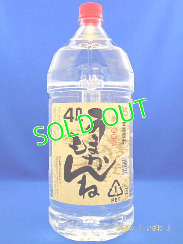画像1: 本格むぎ焼酎　うまかもんね　２５度　４０００ｍｌペットボトル　宮崎県　神楽酒造